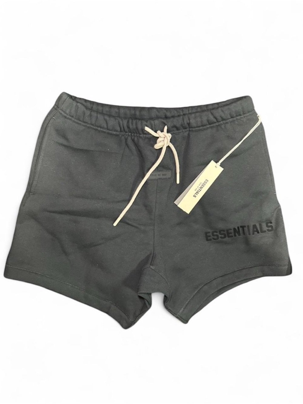 Fear of God Essentials Limo Black Running Shorts - Brand New